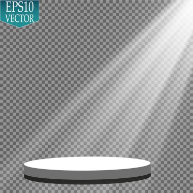 Vektör Spotlights. Sahne Işığı Efektleri Vektörü. Parlak ışık efekti.