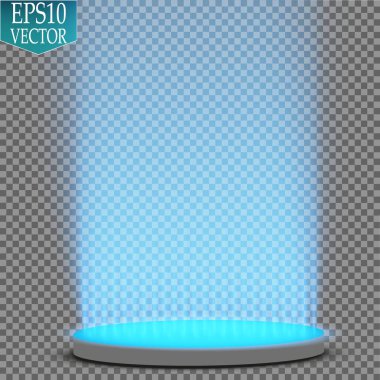 Vektör Spotlights. Sahne Işığı Efektleri Vektörü. Parlak ışık efekti.