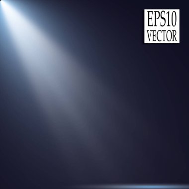 Vektör Spotlights. Sahne Işığı Efektleri Vektörü. Parlak ışık efekti.