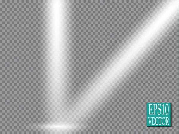 Vektor Scheinwerfer Szene Lichteffekte Vektor Lichteffekt — Stockvektor