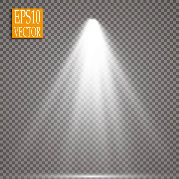 Vektör Spotlights Sahne Işığı Efektleri Vektörü Parlak Işık Efekti — Stok Vektör