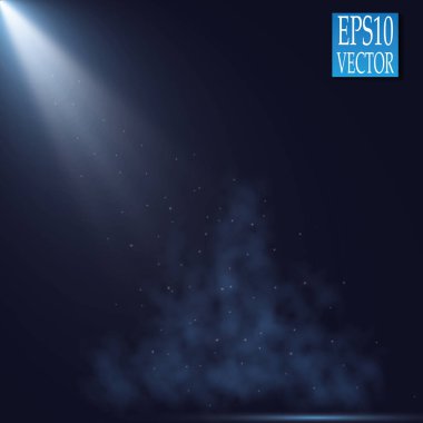 Vektör Spotlights. Sahne Işığı Efektleri Vektörü. Parlak ışık efekti.