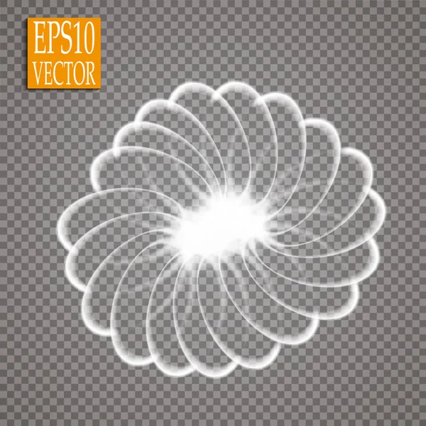 Effet Lumineux Abstrait Traînée Étoile Lueur Magique Vectorielle Avec Flou — Image vectorielle