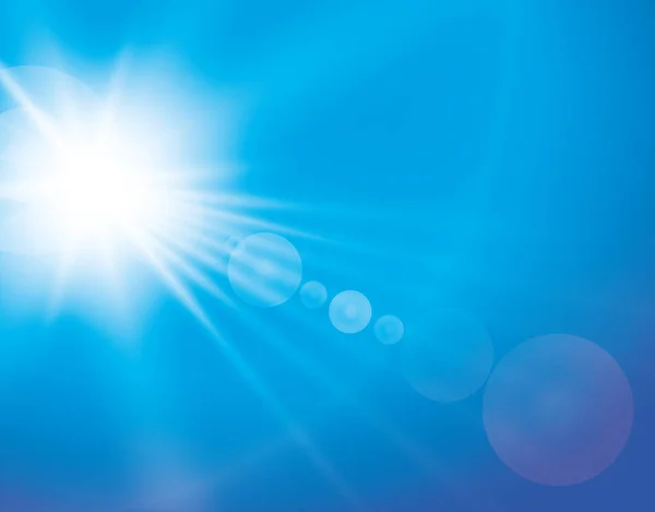 Efecto Luz Destello Lente Especial Luz Solar Transparente Vectorial Vector — Vector de stock