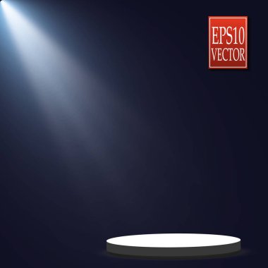 Vektör Spotlights. Sahne Işığı Efektleri Vektörü. Parlak ışık efekti.