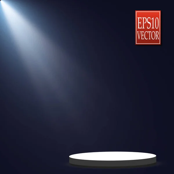 Vektör Spotlights Sahne Işığı Efektleri Vektörü Parlak Işık Efekti — Stok Vektör
