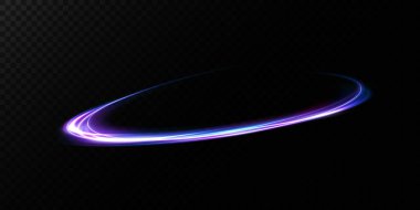 Büyüleyici ve büyüleyici bir ışık parıltısı zarif bir şekilde karanlık bir arkaplanda hafif bir girdap oluşturuyor.