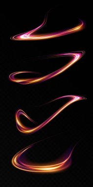 Dinamik ışık bir dizi canlı renkte girdap oluşturarak sanatsal ve modern tasarımlar için mükemmel hale getiriyor.