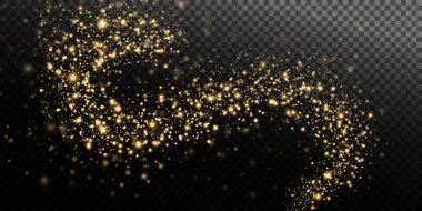 Göz alıcı bir görsel etki yaratan, şeffaf bir arkaplan karşısında parıldayan altın parıltısının büyüleyici girdabı.