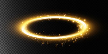 Göz kamaştırıcı bir altın yüzük efekti, parlak aksanlarla geliştirilmiş, çeşitli yaratıcı projeler için mükemmel.