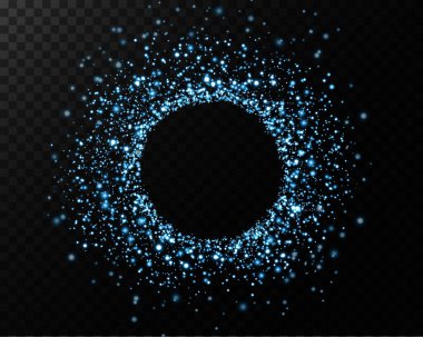 Bu mavi parlayan daire tasarımı dinamik görseller ve dikkat çeken yaratıcı projeler için mükemmeldir.