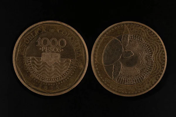 1000 Colombiaanse Pesos Munt — Stockfoto
