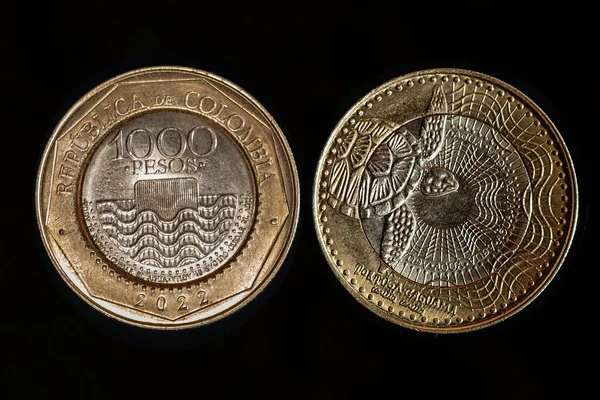 Moneta 1000 Pesos Colombiani — Foto Stock