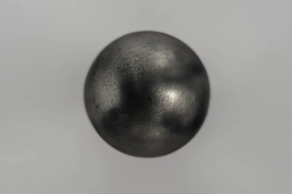 縞模様球金属球 金属球 — ストック写真