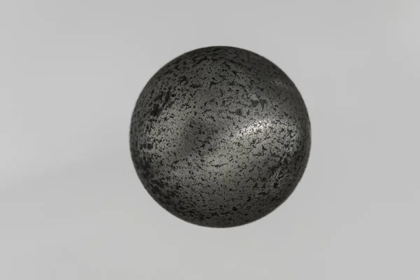 Striped Sphere Metal Sphere Metal Ball — Stock Photo, Image