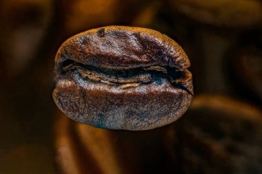 Yakından kavrulmuş kahve.