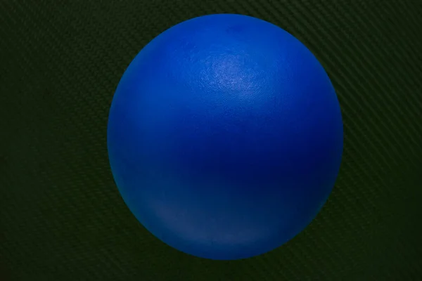Blue stress ball in closeup