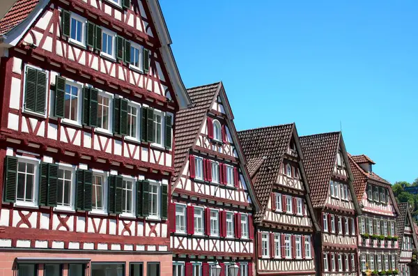 stock image Half-timbered houses in Germany