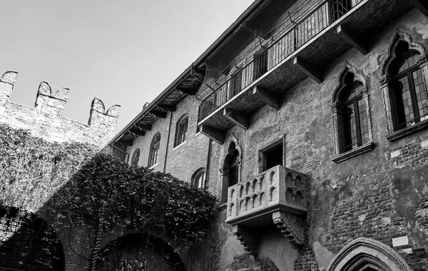 Вид Балкон Дома Justt Capulet Вероне Италия — стоковое фото