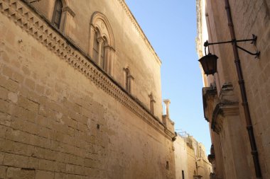 ways, streets and facades of the old stone town of Rabat now a small village in Malta