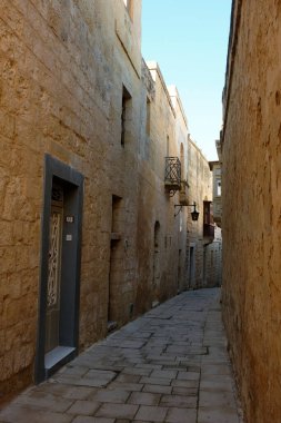 ways, streets and facades of the old stone town of Rabat now a small village in Malta