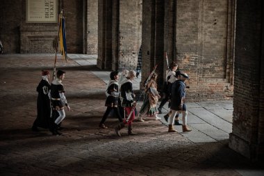 2023 FEB ITA - Parade of medieval costumes in the city of Parma