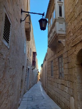 ways, streets and facades of the old stone town of Rabat now a small village in Malta