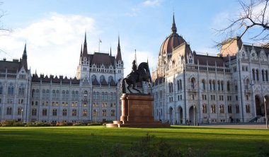 Budapeşte 'deki Macar Parlamento Binasında İlkbahar