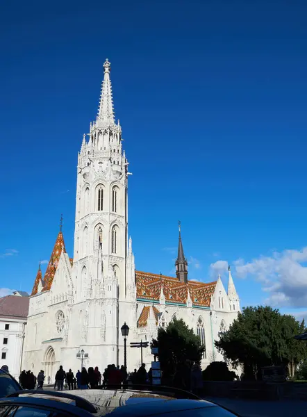 Iglesia Matthias Budapest Con Impresionante Arquitectura Rica Historia Símbolo Del Fotos de stock