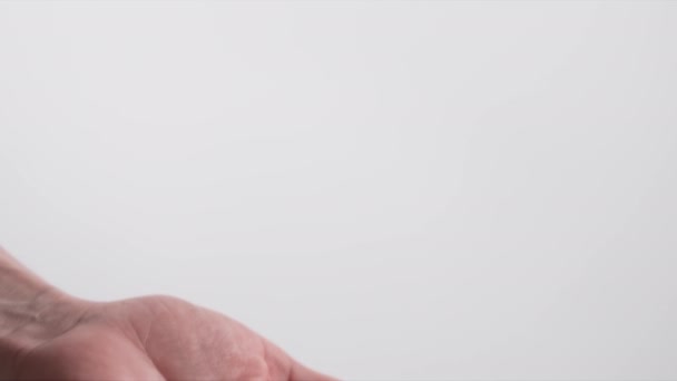 Медицина Женской Руке Волдырь Таблетками Лечения Вируса Инфекции Светлом Фоне — стоковое видео
