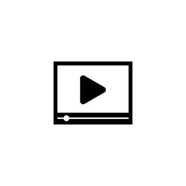 Medya oynatıcı arayüzü için modern çalma düğmesi simgesi. Web ve uygulama tasarımı için ideal.