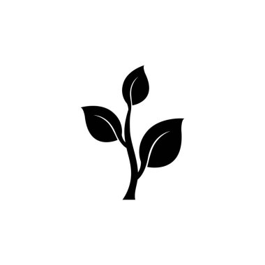 Büyümeyi ve doğayı sembolize eden minimalist bitki simgesi.