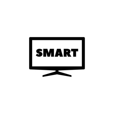 Dijital ortam uygulamaları için parlak TV vektör simgesi.