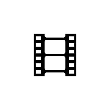 Sinema ve video uygulamaları için gösterişli modern film striptiz simgesi.
