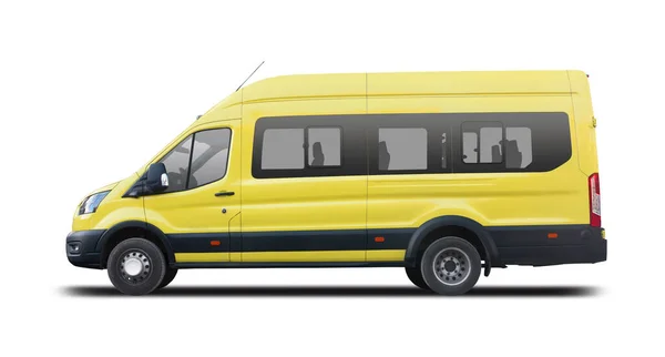 Ford Transit Minibus Zijaanzicht Geïsoleerd Witte Achtergrond — Stockfoto