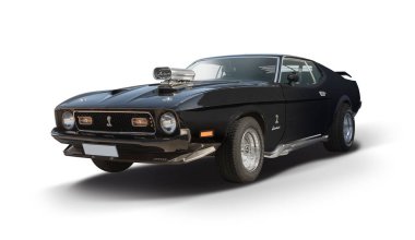 Ford Mustang Cobra car isolated on white background