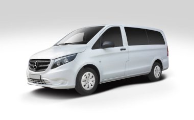 Mercedes-Benz Vito van isolated on white background clipart