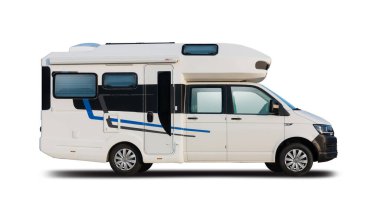 VW Hotomobil otomobil yan görünümü beyaz üzerine izole