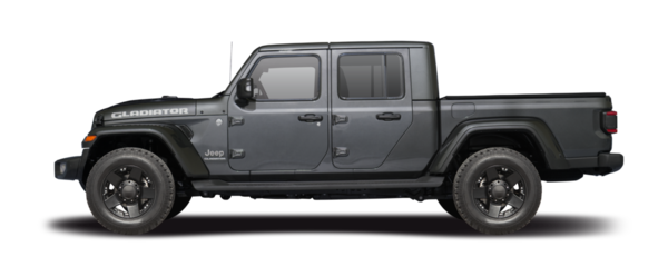 Jeep Gladyatör kamyoneti şeffaf arka planda izole edildi. PNG