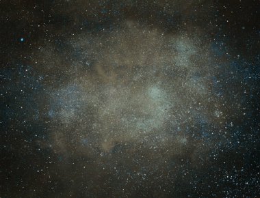 Arka planda yıldızlar olan gece gökyüzü. Evren