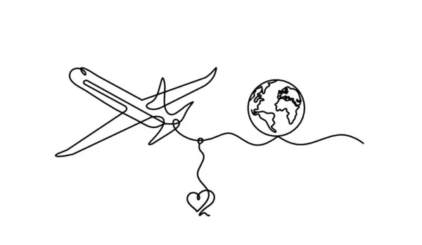 Plan Abstrait Avec Coeur Comme Dessin Sur Fond Blanc — Image vectorielle