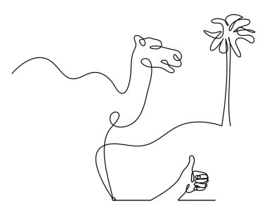 Soyut devenin silüeti, beyaz üzerine çizgi gibi çizilmiş bir el.