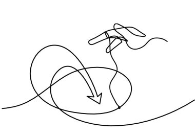 Arkaplan olarak beyaz üzerine dolar çizimi olan soyut sürekli satırlar