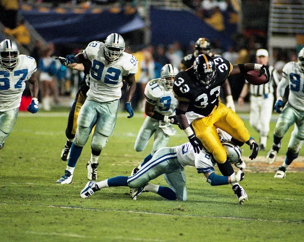 Pittsburgh Steelers Fut Vissza Bam Morris Viszi Labdát Dallas Cowboys — Stock Fotó