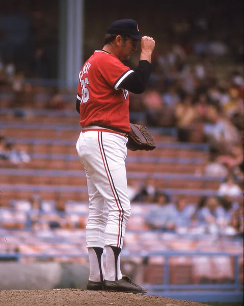 Cleveland Indians Pitching Legend Gaylord Perry Mound Image Taken Mlb —  Fotos de Stock