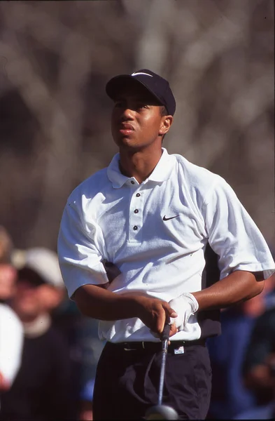 Tiger Woods Compitiendo Mercedes Benz Open 1997 Costa — Foto de Stock