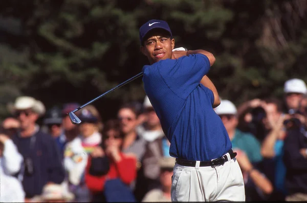 Tiger Woods Compitiendo Mercedes Benz Open 1997 Costa —  Fotos de Stock