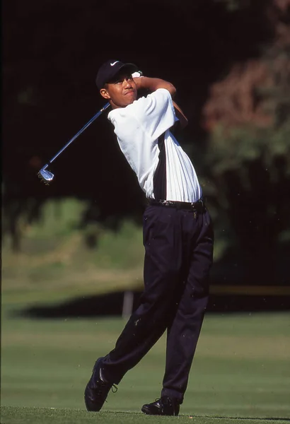 Tiger Woods Competindo Mercedes Benz Open 1997 Costa — Fotografia de Stock
