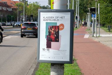 Billboard Klassiek Op Het Amstelveld Amsterdam Hollanda