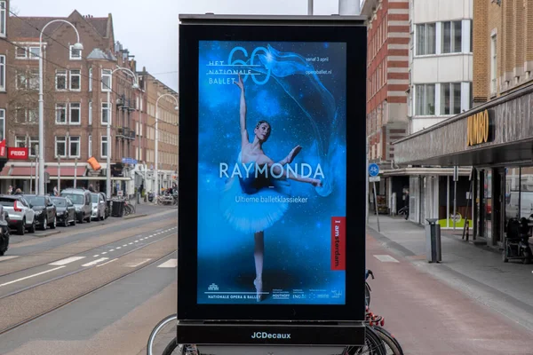 stock image Billboard Raymonda At De Nationale Opera At Amsterdam The Netherlands 28-3-2022